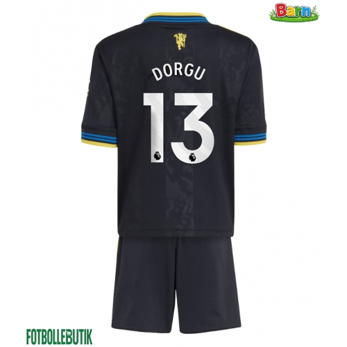 Manchester United Patrick Dorgu #13 Tredjeställ Barn 2025-26 Kortärmad (+ Korta byxor)